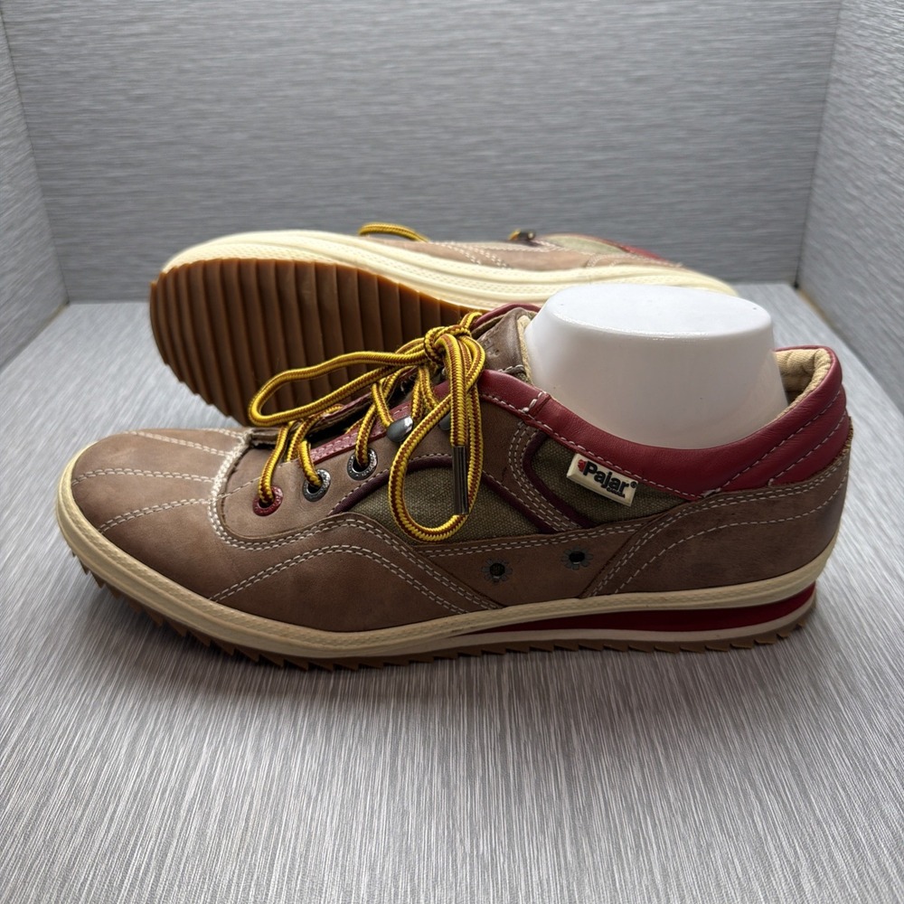 Pajar Canada Leather Sneakers Brown Low Top Lace Up Casual Shoes Men's‎ 10